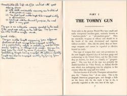 Tommy Gun V2 Part 1 &amp; Hand written notes.JPG