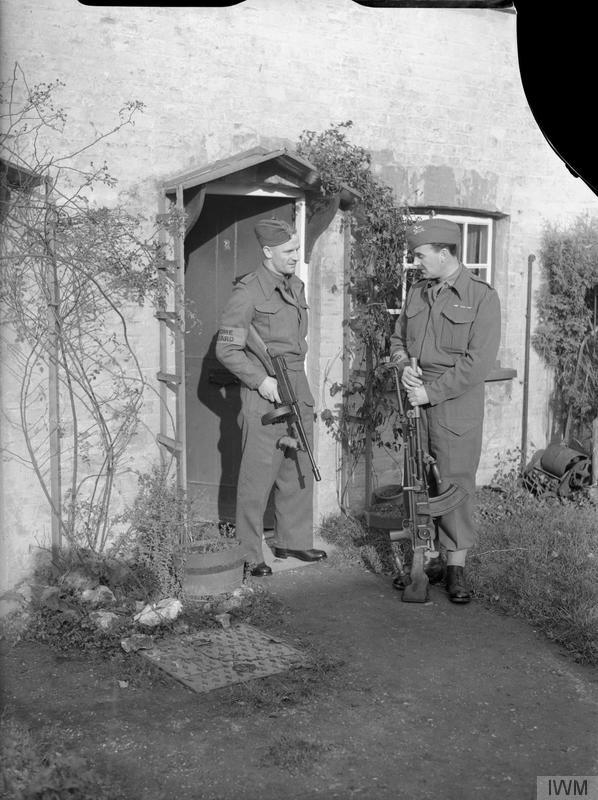 Pretty cool pics! (WWII British Home Guard) - Thompson Submachine Gun ...