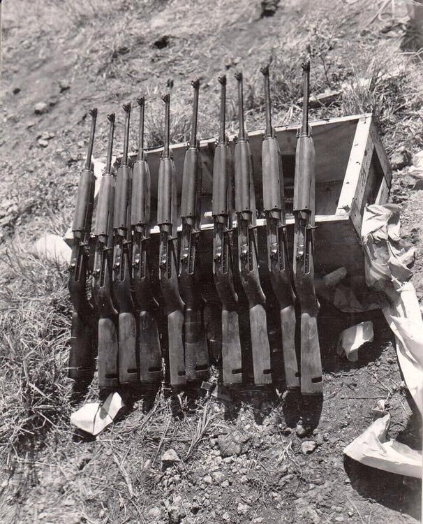 “New” M1 Carbines are unpacked from their shipping crate on Saipan - July 1944 2.jpg